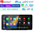 128G 9" Android 14 Autoradio Carplay GPS Für VW Golf 5 6 Polo Touran Tiguan Navi