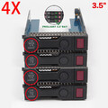 4x HP HDD Caddy Rahmen 3.5 Zoll SAS / SATA G8 G9 DL360 DL380 DL380p 651314-001