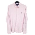 Ralph Lauren rosa Shirt Strick Oxford langarmig Freizeit Baumwolle Damen S