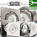 LED Einbau Leuchten Set flach 35mm dimmbar 230V 5W SD Decken Strahler CL-PRE/CAR
