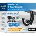 ANHÄNGERKUPPLUNG für VW Golf VII Kombi ab 14 starr BRINK +13pol E-Satz JAEGER