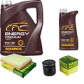 MANN-FILTER Inspektionspaket 6L MANNOL Energy Premium 5W-30 für Opel Astra H