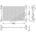 DENSO Wasserkühler Motorkühler für Alfa Romeo Mito 955 0.9 TwinAir