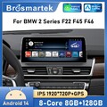 12.3" Android 14 Autoradio CarPlay 128GB GPS Navi 4G LTE Für BMW 2er F45 F46 NBT