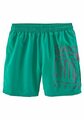 CHIEMSEE Herren Badeshort Badehose Shorts grün mit großem Markenlogo in grau NEU