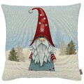 Gobelin Kissenbezug Weihnachten 45x45 Kissenhülle Kissen Wichtel Winter Hossner