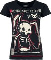 Cupcake Cult T-Shirt Damen Comic Bunny T-Shirt schwarz Kawaii, Rockwear