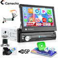 8-Kern 8+128GB 1DIN Autoradio GPS Navi WiFi 4G BT CarPlay DSP Android 13 Kamera