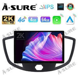 Radio 2K 4+64GB 13.1" Android 15 Autoadio GPS BT Für Ford Transit US 2015-2019