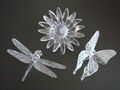 Solar Deko - Blume Schmetterling Libelle LED Gartendeko Solarlampe Solarleuchte 