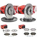 brembo SPORT BREMSENSET VORNE + HINTEN passend für VW CADDY 4 + ALLTRACK