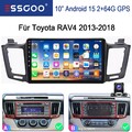 Carplay 2+64G Autoradio Android 15 Für Toyota RAV4 2013-2018 GPS WiFi BT FM +KAM