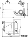 MAHLE CRT204000S Ausgleichsbehälter für Kühlmittel Ausgleichsbehälter 