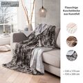 Kuscheldecke Nerzoptik • Felldecke XL • Fellimititat Wohndecke Kunstfell Decke