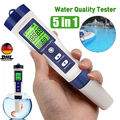 5 IN 1 Digital Wasser Qualität Tester Stift EC Ph Salzgehalt Temp Meter/Finder.