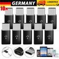 10x Micro USB auf USB Typ C Ladekabel Adapter Datenkabel für Samsung Huawei Oppo