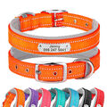 Reflektierend Nylon Hundehalsband Personalisiert mit Namen Gravur Bulldogge S-XL