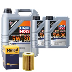 Motoröl 5W30 LIQUI MOLY Special Tec Ll 7L+HENGST Ölfilter