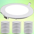 10X/50X LED Panel Einbaustrahler Einbau-Spots ultra-flach Einbau-Leuchte 3W-24W