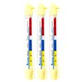 3 Stück Kühlschrankthermometer 21cm Set Haken Gefrierschrankthermometer analog