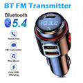 FM Transmitter Bluetooth 5.4 TF AUX Auto MP3 Player USB Ladegerät KFZ PD QC3.0