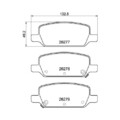 1x Bremsbelagsatz, Scheibenbremse HELLA 8DB 355 040-951 passend für
