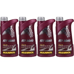4x1 Liter Original MANNOL Automatikgetriebeöl ATF AG60 Getriebe Öll Gear Oil