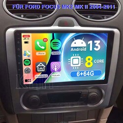 64G Für Ford Focus MK2 MK II 2004-2011 Android 13 Autoradio Carplay GPS Navi BT