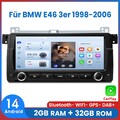 8" Autoradio Für BMW E46 3er 1998-2006 Apple Carplay Android 14 GPS Navi BT DAB+