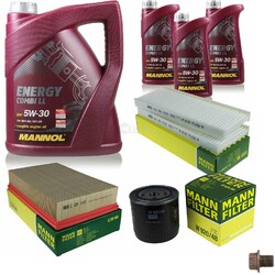 MANN-FILTER Inspektionspaket 8 L MANNOL Energy Combi LL 5W-30 für Nissan NP300