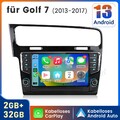 Android 14 Für VW Golf VII MK7 2013-2020 Autoradio Carplay GPS Navi SWC DSP DAB+