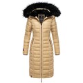Navahoo Damen Winterjacke Steppjacke Winter Jacke lang Stepp warm Teddyfell B670