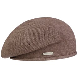 SEEBERGER Classic Uni Strickbaske Baske Damenbaske Baskenmütze