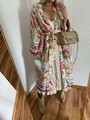 ❤️ZARA NEUWERTIG ORIGINAL BLUMEN KIMONO BOHO BOHEMIAN LANGE STRICKJACKE PRINT