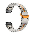 Für Garmin Fenix 8 7 7X 6 6X 5 5X Tactix 8 40/45/47/51mm Quickfit Metall Armband