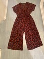 Body Flirt Damen Overall Jumpsuit Größe 42 ,mit kurzen Ärmeln,Farbe:Braun/Dunkel