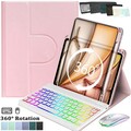 QWERTZ Bluetooth Tastatur Maus für iPad 10. Gen 10.9'' 2022 mit 360° Schutzhülle