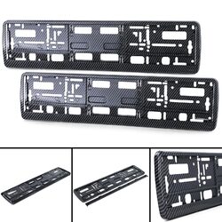2x Premium Kennzeichenhalter Nummernschild CARBON OPTIK Halter robust