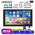 Autoradio 8-Core 6+128GB DAB+ Android 14 Carplay GPS NAVI RDS Bluetooth 4G 2 DIN