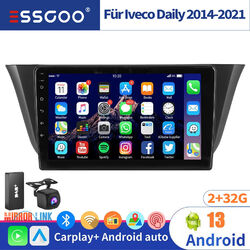 DAB+ 2+32GB Android 13 Carplay Autoradio GPS Navi KAM Für Iveco Daily 2014-2021