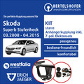 Für SKODA Superb Stufenheck II Typ 3T4 08-15 AHK starr +7pol spez E-Satz TOP