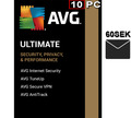 AVG ULTIMATE 2023 1Jahr 10PC | TuneUp, Internet Security, VPN, AntiTrack |2023