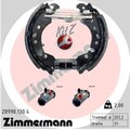 ZIMMERMANN BREMSBACKENSATZ VORMONTIERT 203mm passend für SMART FORTWO 