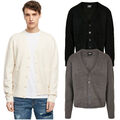 Urban Classics Chunky Cardigan Jacke Knopfleiste Strickweste V-Ausschnitt Basic