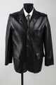 John Devin schwarze Leder-Jacke Gr.48/S Echtleder Top Zustand