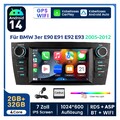 32G Carplay Android 14 Autoradio GPS Nav RDS WIFI BT Für BMW 3er E90 E91 E92 E93