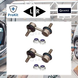 2x ORIGINAL® Quaro Stange/Strebe, Stabilisator Vorne für Honda Civic VI