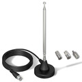 DAB Radio Antenne Hifi Anlage Innenbereich 3M Antennentuner Stereo mit Magnetfuß