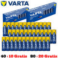 VARTA Industrial Pro AAA Micro LR03 / AA Mignon LR6 + GRATIS Batterien