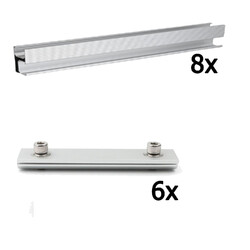 115cm ALU Solarprofi Solarschiene Montageprofil PV-Anlage Für Solarmodule Panel